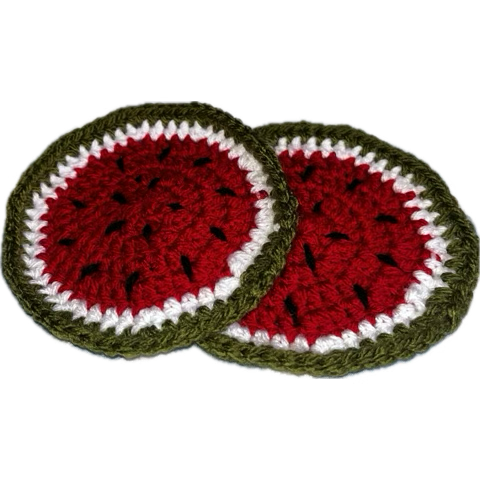 watermelon coasters